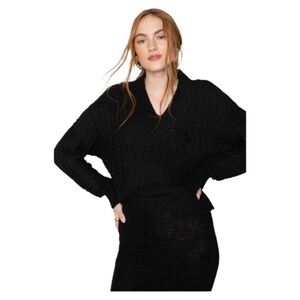 NWT CALLAHAN Selby Pullover, Black